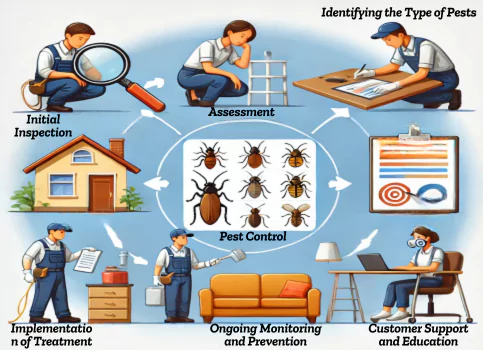 Process of Pest Control Services